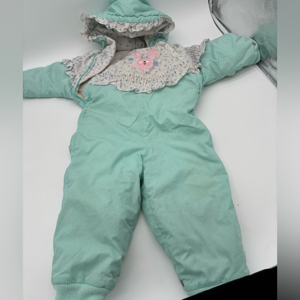 Vintage snow suit baby coveralls alpine way sz 24m